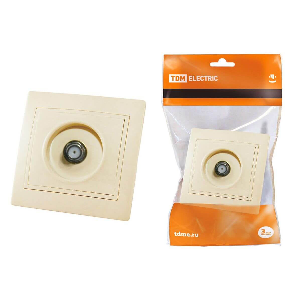 

Розетка TV TDM Electric Таймыр слоновая кость SQ1814-0132, SQ1814-0132 Таймыр