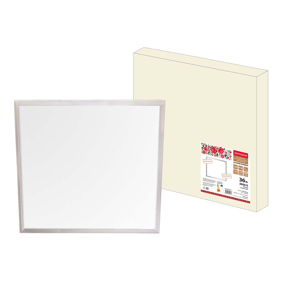 

Светодиодная панель TDM Electric Народная СВО SQ0329-0221, Хром, SQ0329-0221 СВО