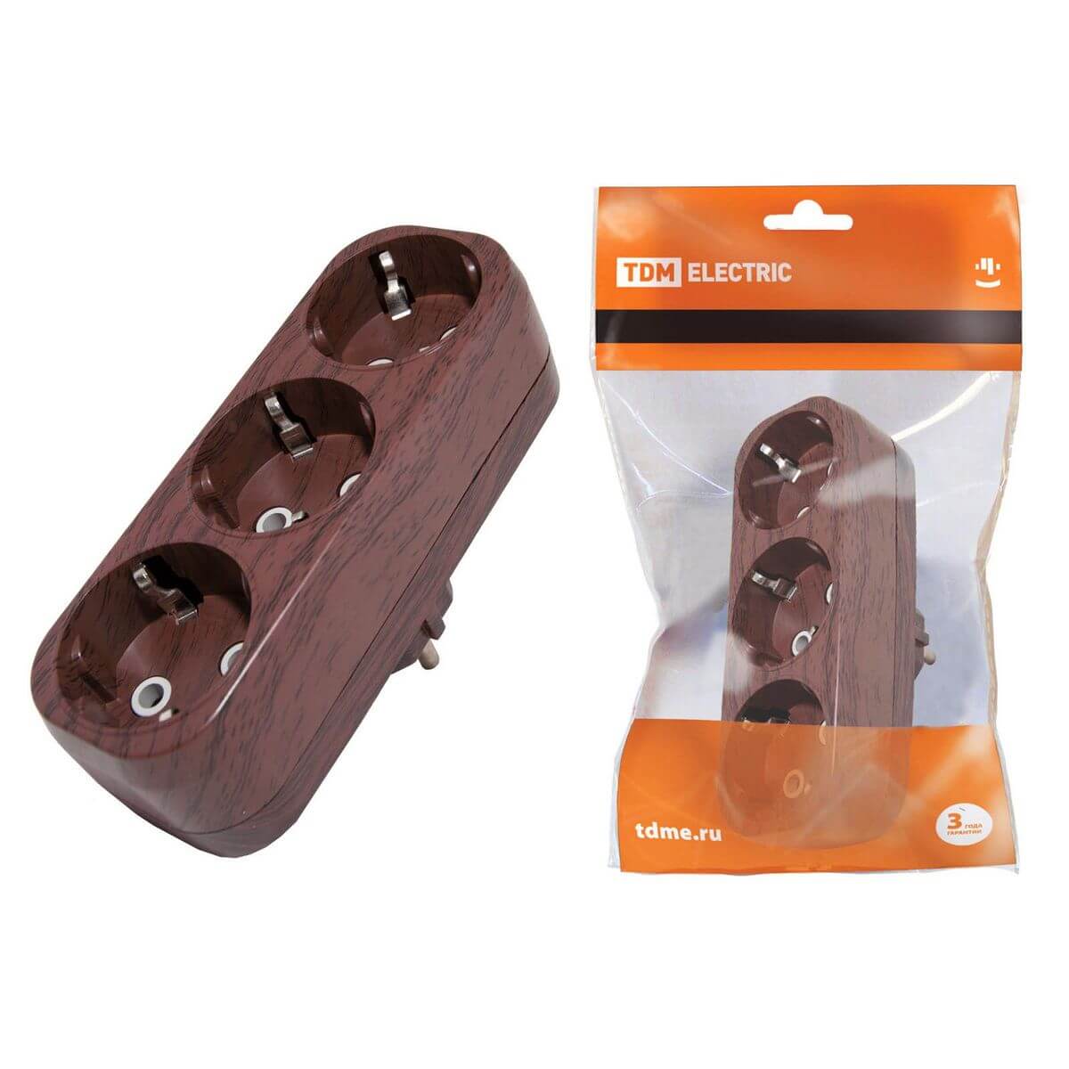 

Сетевой разветвитель TDM Electric 3гн б/з бук SQ1806-0080, Дерево, SQ1806-0080
