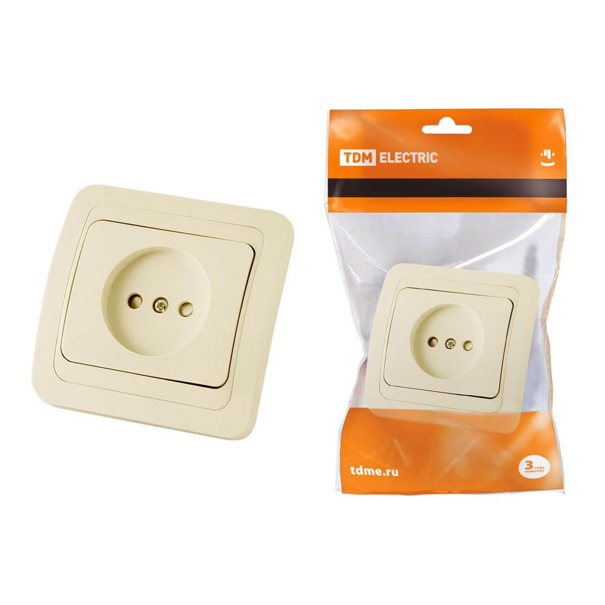 

Розетка 2P TDM Electric Валдай со шторками слоновая кость SQ1804-0123, SQ1804-0123 Валдай