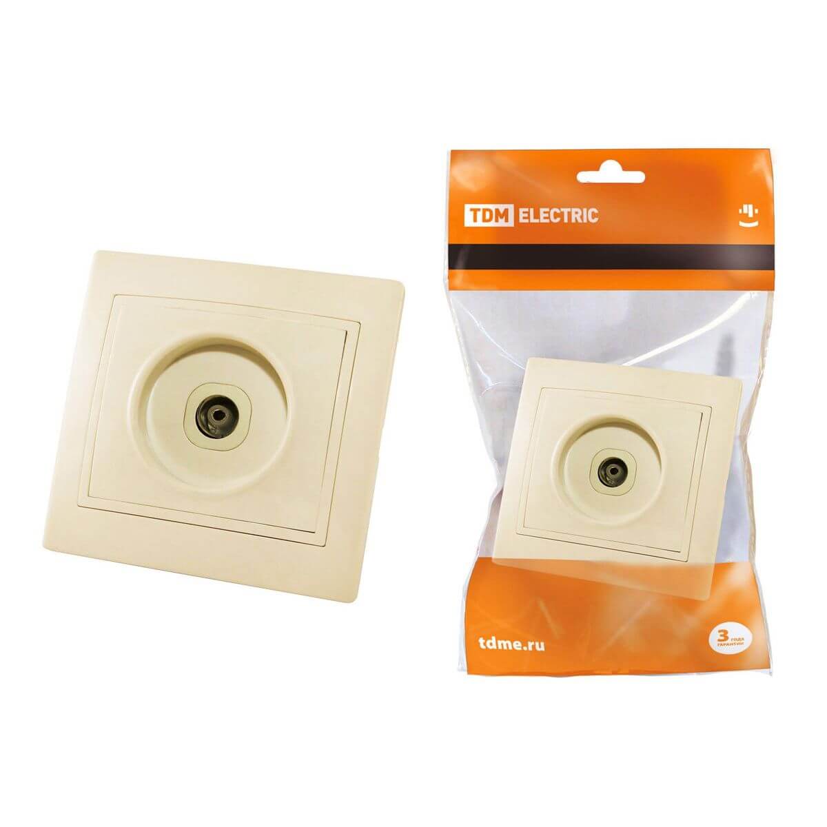 

Розетка TV TDM Electric Таймыр слоновая кость SQ1814-0122, SQ1814-0122 Таймыр