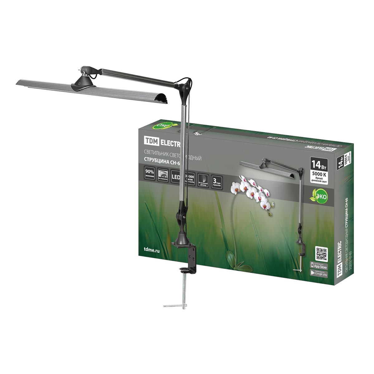 

Настольная лампа TDM Electric СН-60 SQ0337-0165, Серебро, SQ0337-0165 СН