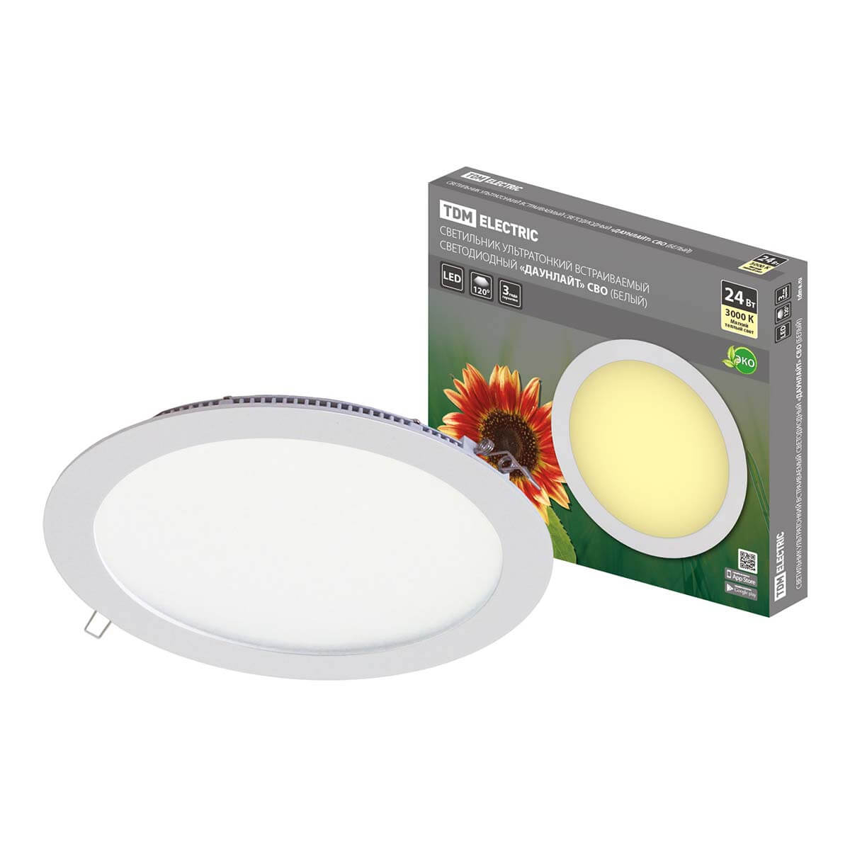 Светильники downlight Встраиваемый светодиодный светильник TDM Electric Даунлайт СВО SQ0329-0236