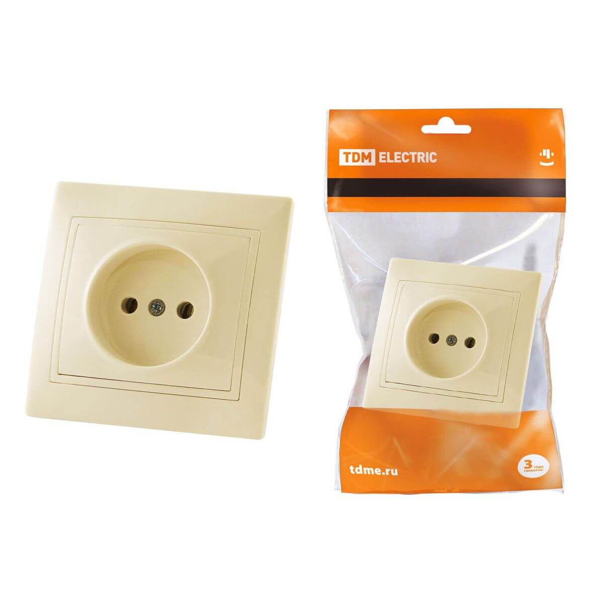 

Розетка 2P TDM Electric Таймыр слоновая кость SQ1814-0111, SQ1814-0111 Таймыр