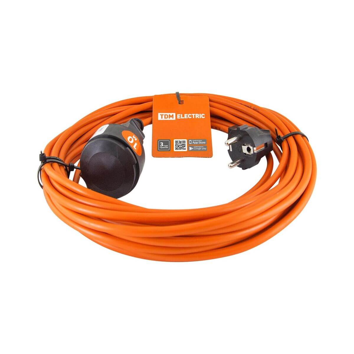 

Удлинитель силовой TDM Electric УШ10 1гн 10м б/з SQ1301-0605, Оранжевый, SQ1301-0605 УШ10