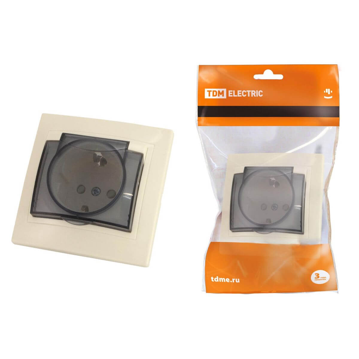 

Розетка 2P+PE TDM Electric Таймыр со шторками крышкой слоновая кость SQ1814-0119, SQ1814-0119 Таймыр