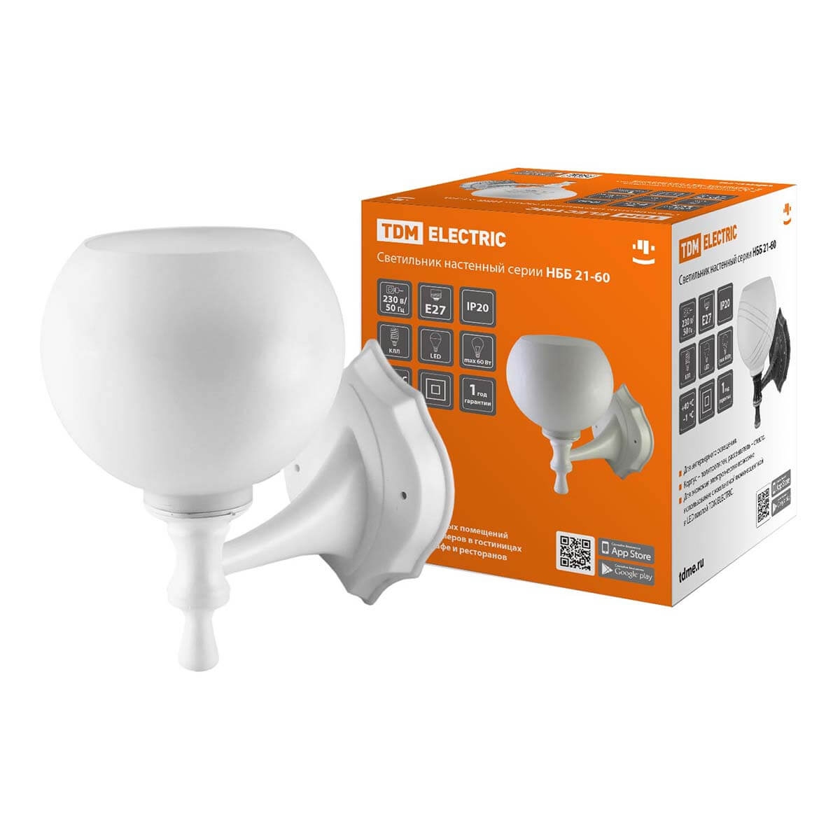 

Бра TDM Electric НББ 21-60-1323 SQ0370-0201, Белый, SQ0370-0201 НББ 21