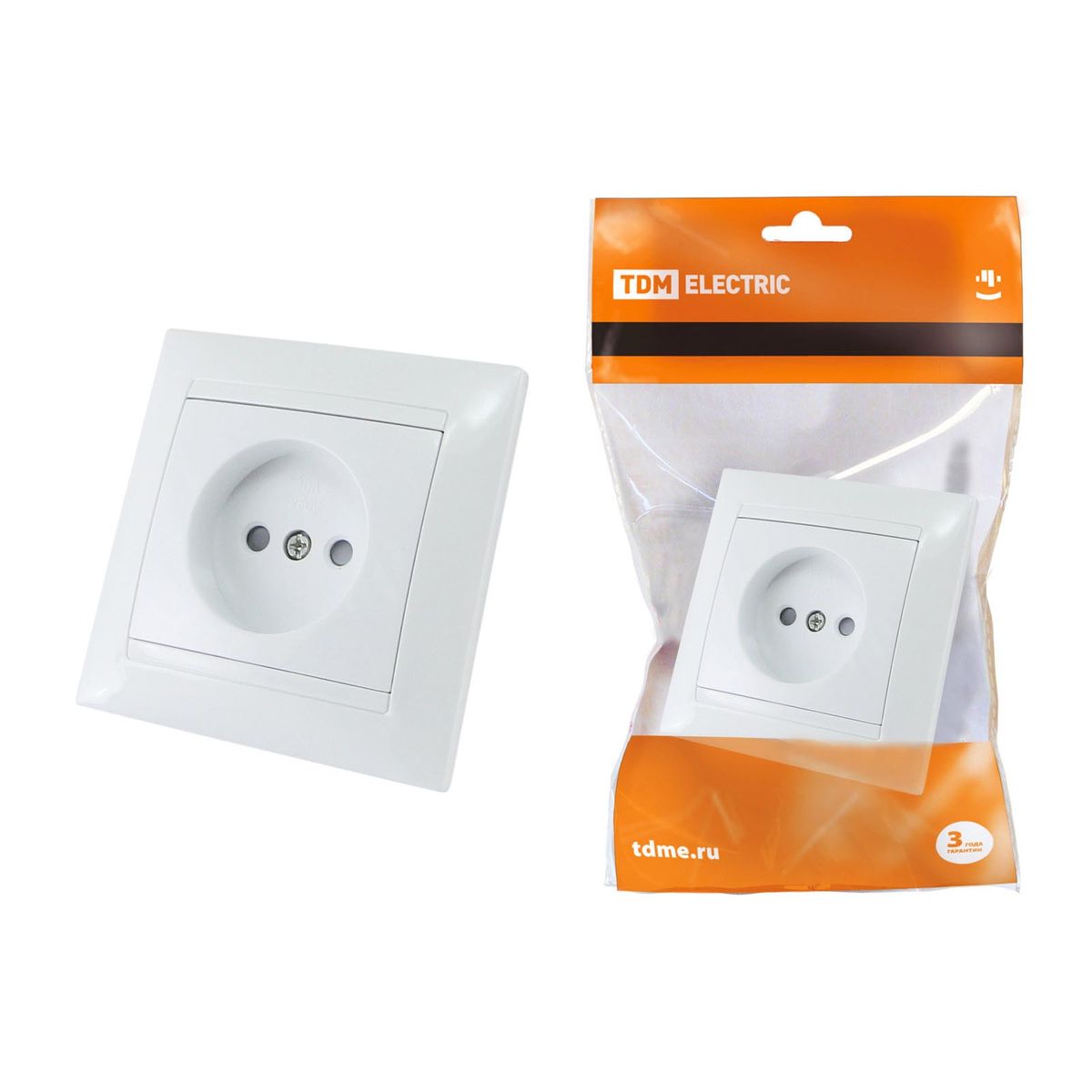 

Розетка 2P TDM Electric Лама со шторками белая SQ1815-0010, Белый, SQ1815-0010 Лама