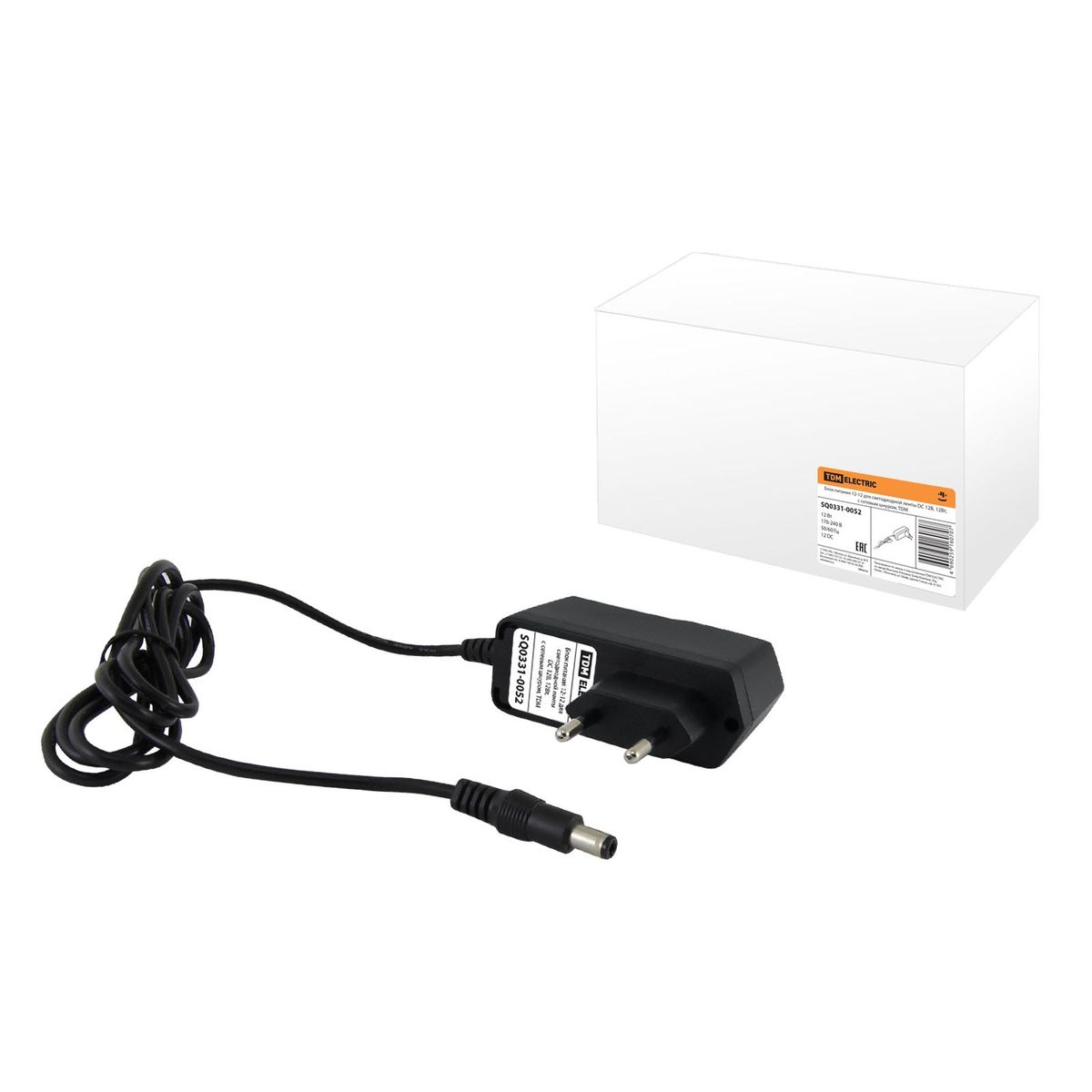 

Блок питания TDM Electric 12V 12W IP20 1A SQ0331-0052, Черный, SQ0331-0052 Блок питания IP20