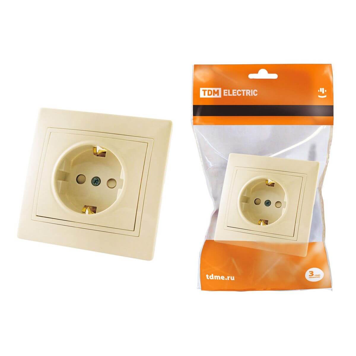 

Розетка 2P+PE TDM Electric Таймыр со шторками слоновая кость SQ1814-0116, SQ1814-0116 Таймыр