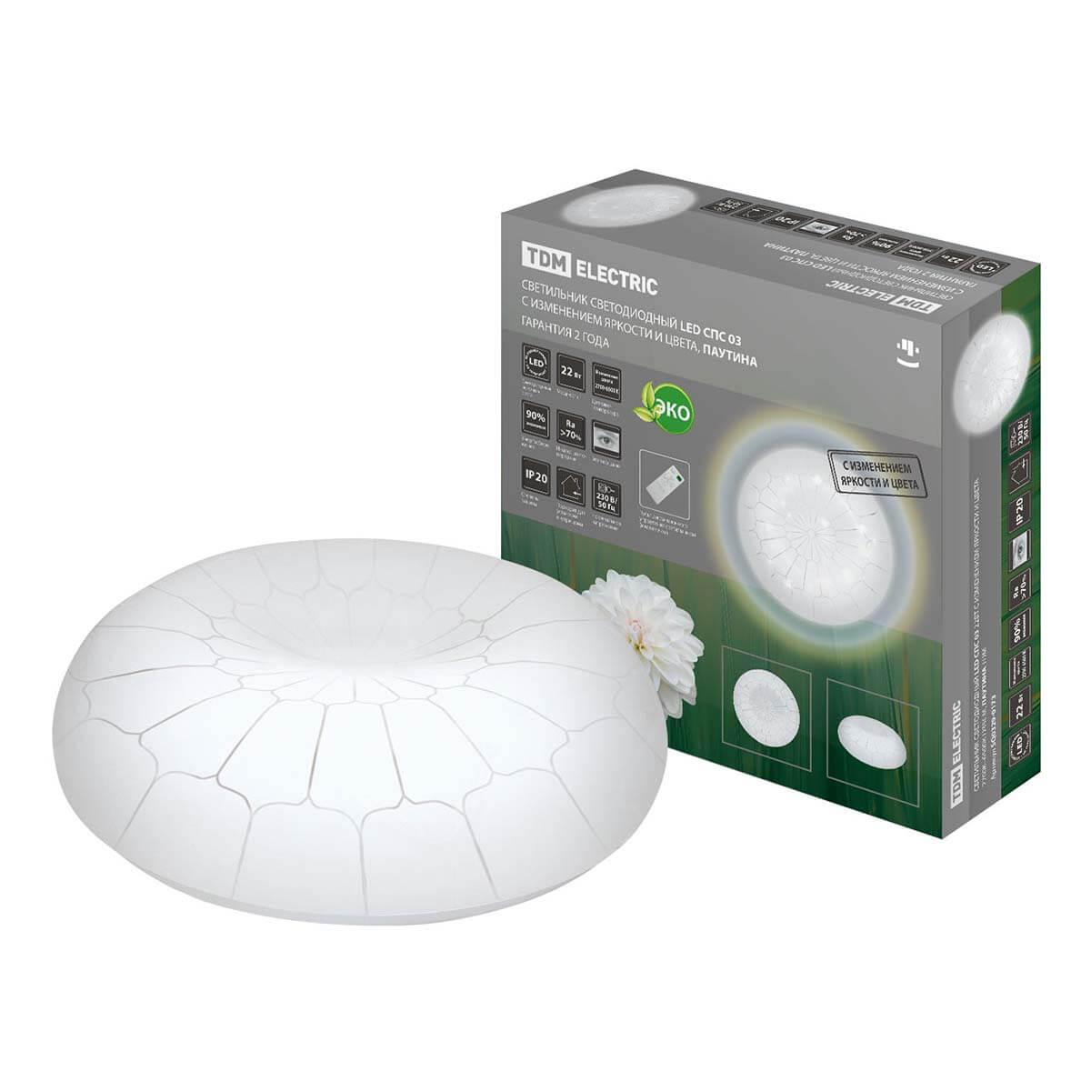 

Настенно-потолочный светодиодный светильник TDM Electric Паутина LED СПС 03 SQ0329-0173, Белый, SQ0329-0173 LED СПС