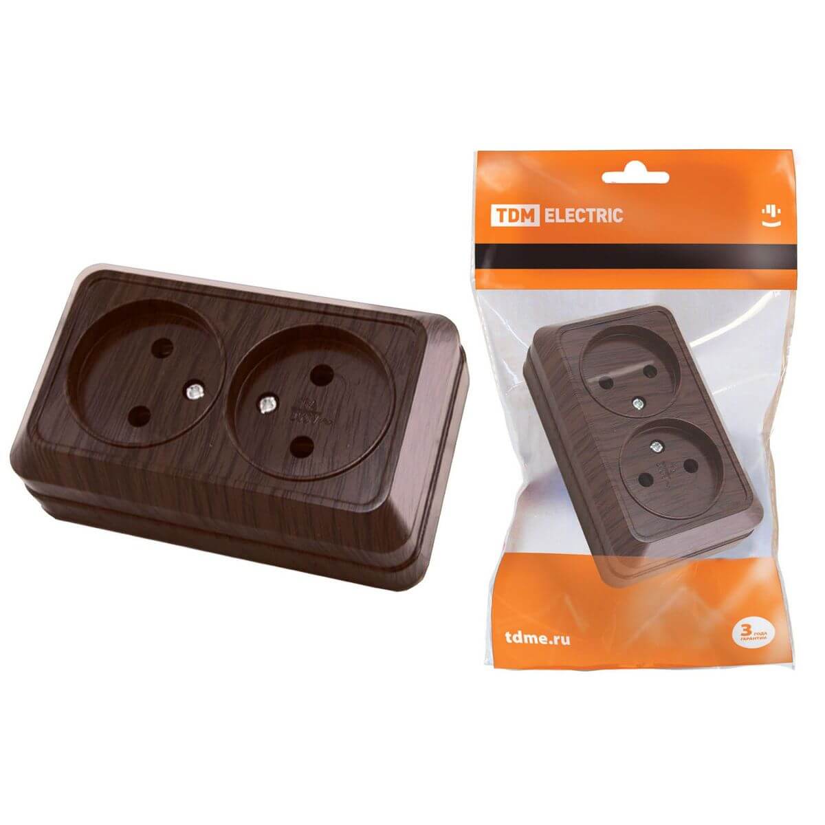 

Розетка двойная 2P TDM Electric Ладога бук SQ1801-0312, Дерево, SQ1801-0312 Ладога