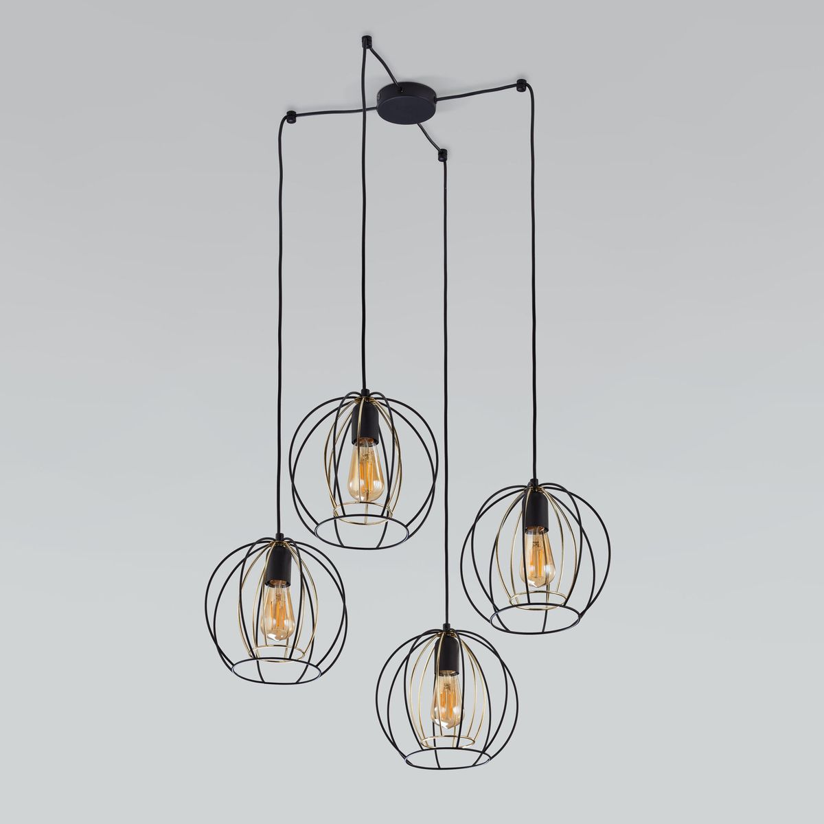 

Подвесная люстра TK Lighting 6598 Jaula, Черный, 6598 Jaula Jaula