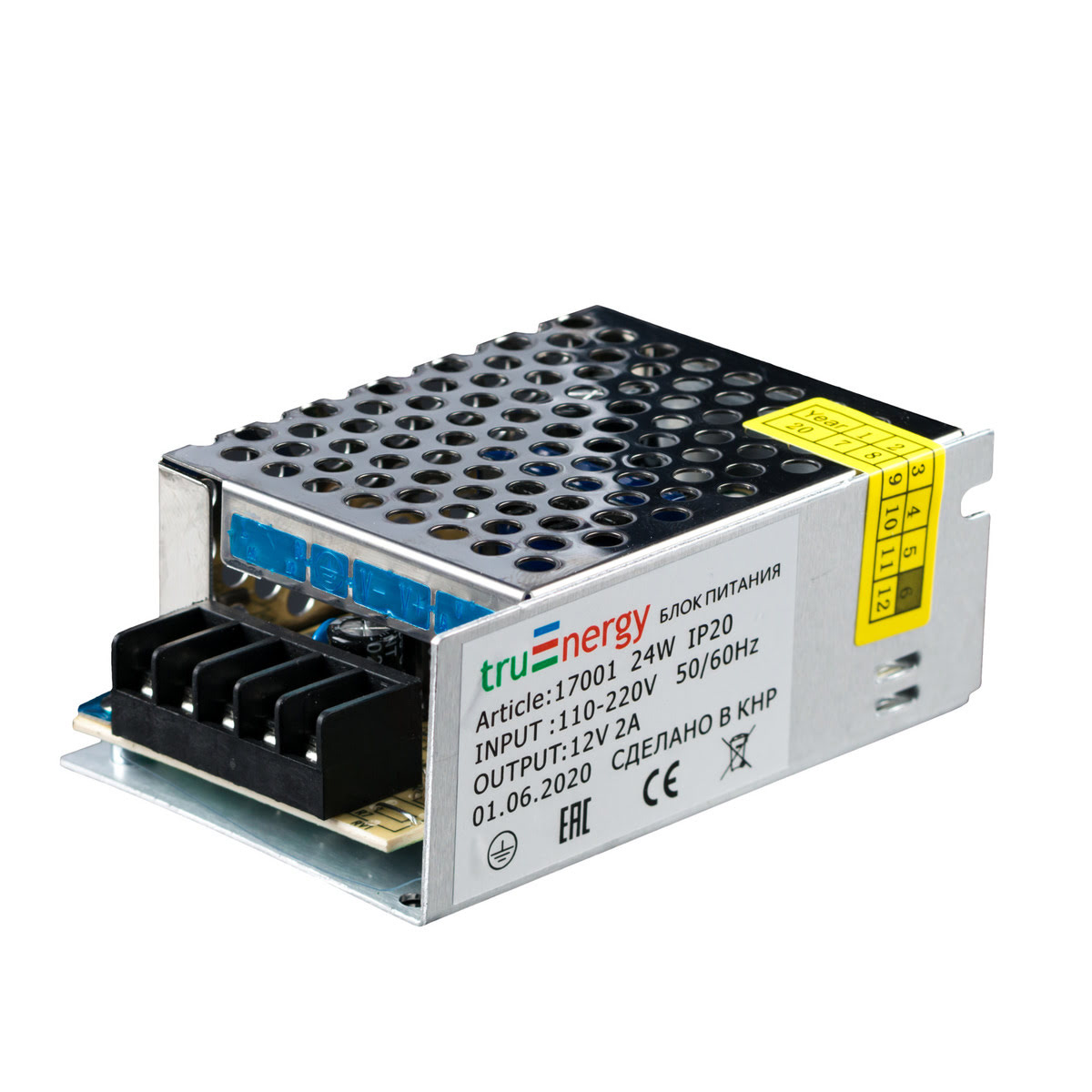 

Блок питания для светодиодной ленты True Energy Block Normal 12V, 24W 17010, Белый, 17010 Block Normal