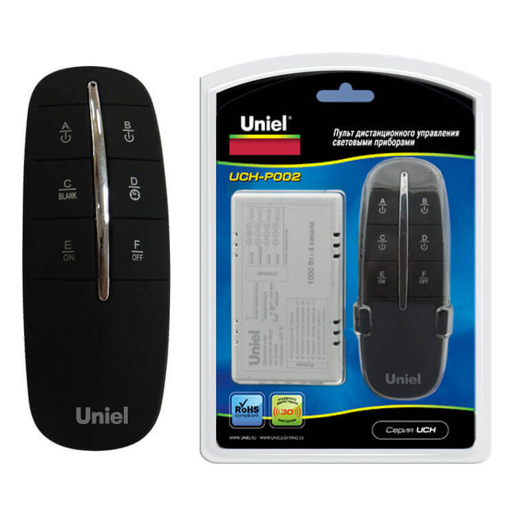 

Пульт управления Uniel, Черный, UCH-P002-G4-1000W-30M ПУ встраиваемые