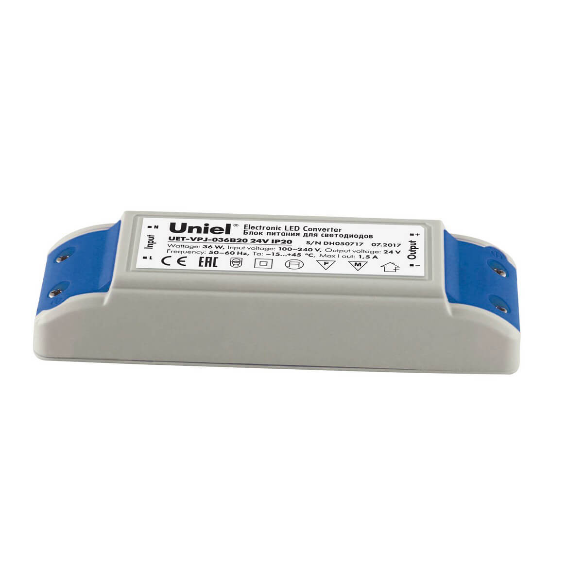 

Блок питания Uniel, Белый, UET-VPJ-036B20 24V IP20 UET-VPJ