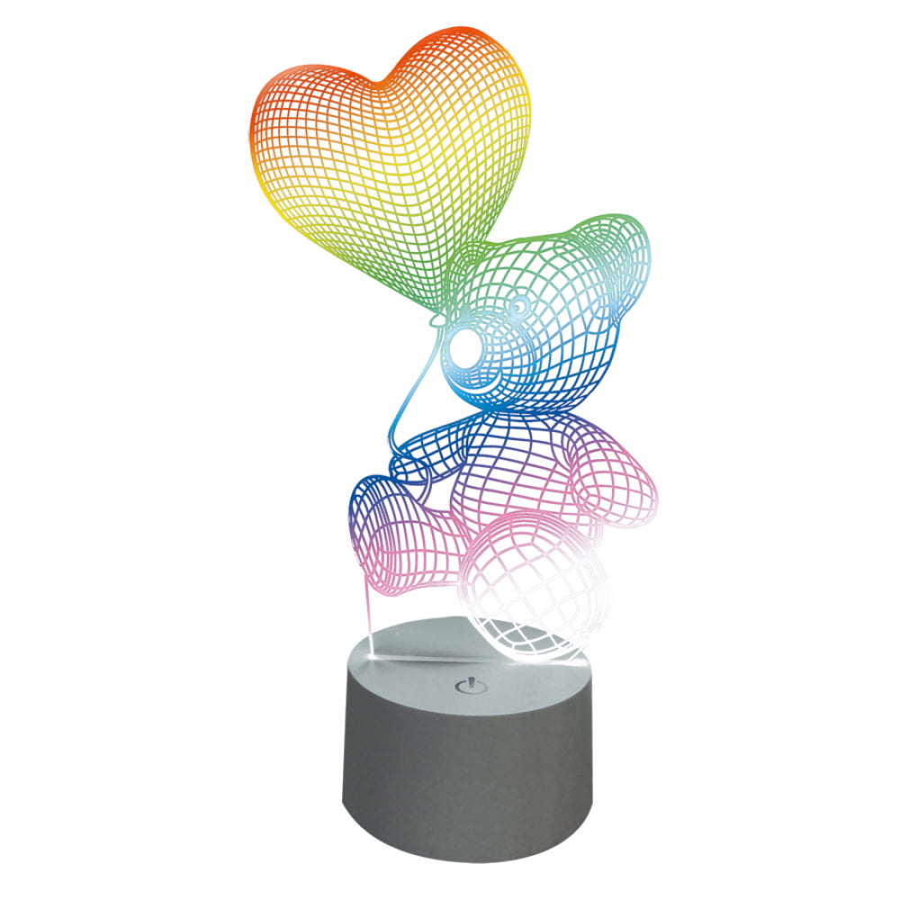

Интерьерные украшения Uniel, Белый, ULI-M503 RGB/3AAA Lovebear/White 3D светильники (USB зарядное устройство)