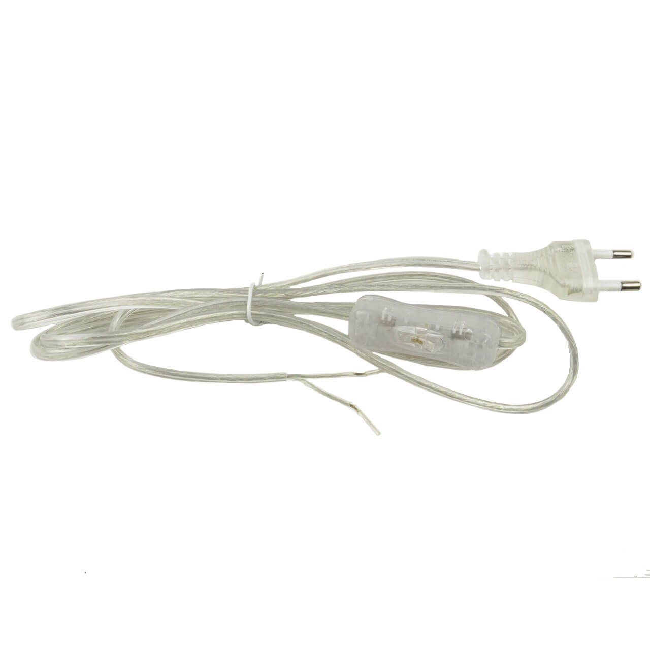   ВамСвет Шнур сетевой с вилкой и выключателем Uniel UCX-C11/02A-170 Clear UL-00004433