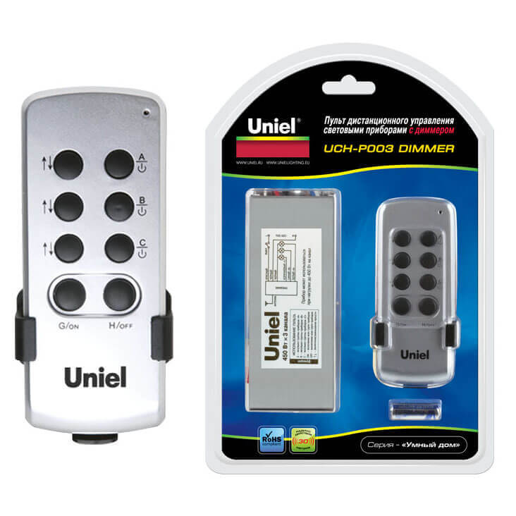 Пульт управления светом с диммером (03624) Uniel UCH-P003-G3-450W-30M boxpop lb p003 35