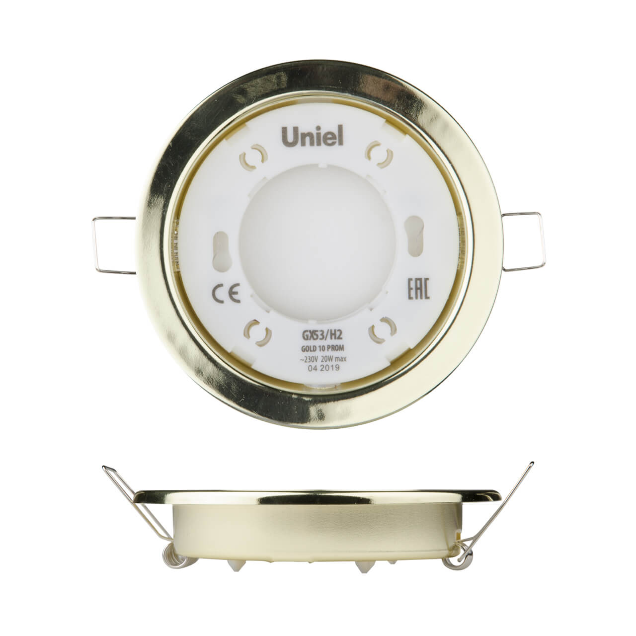 

Встраиваемый светильник Uniel GX53/H2 Gold 10 Prom UL-00005053, Золотой, GX53/H2 Gold 10 Prom GX53/H2