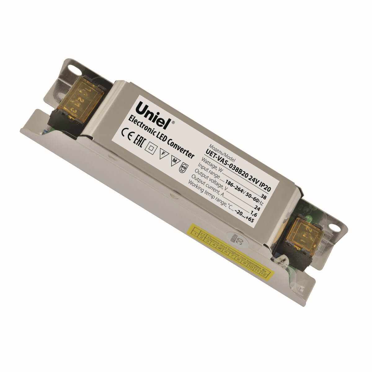 

Блок питания Uniel, Серый, UET-VAS-038B20 24V IP20 UET-VAS