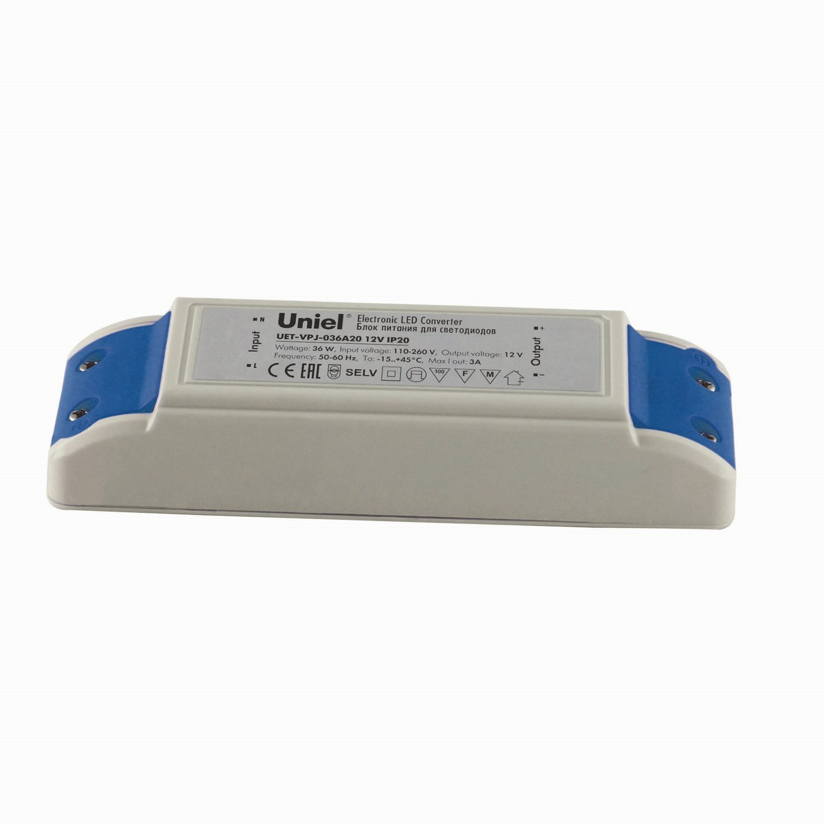 

Блок питания для светодиодов (10592) Uniel UET-VPJ-036A20