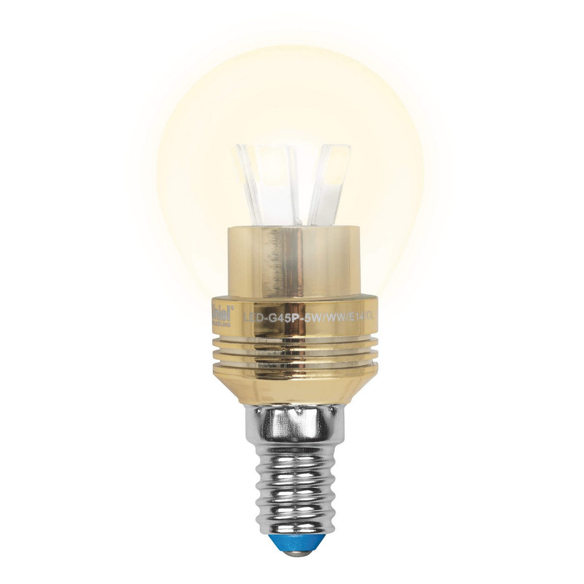 

Лампа светодиодная (10062) Uniel E14 5W 3000K матовая LED-G45P-5W/WW/E14/FR ALC02GD