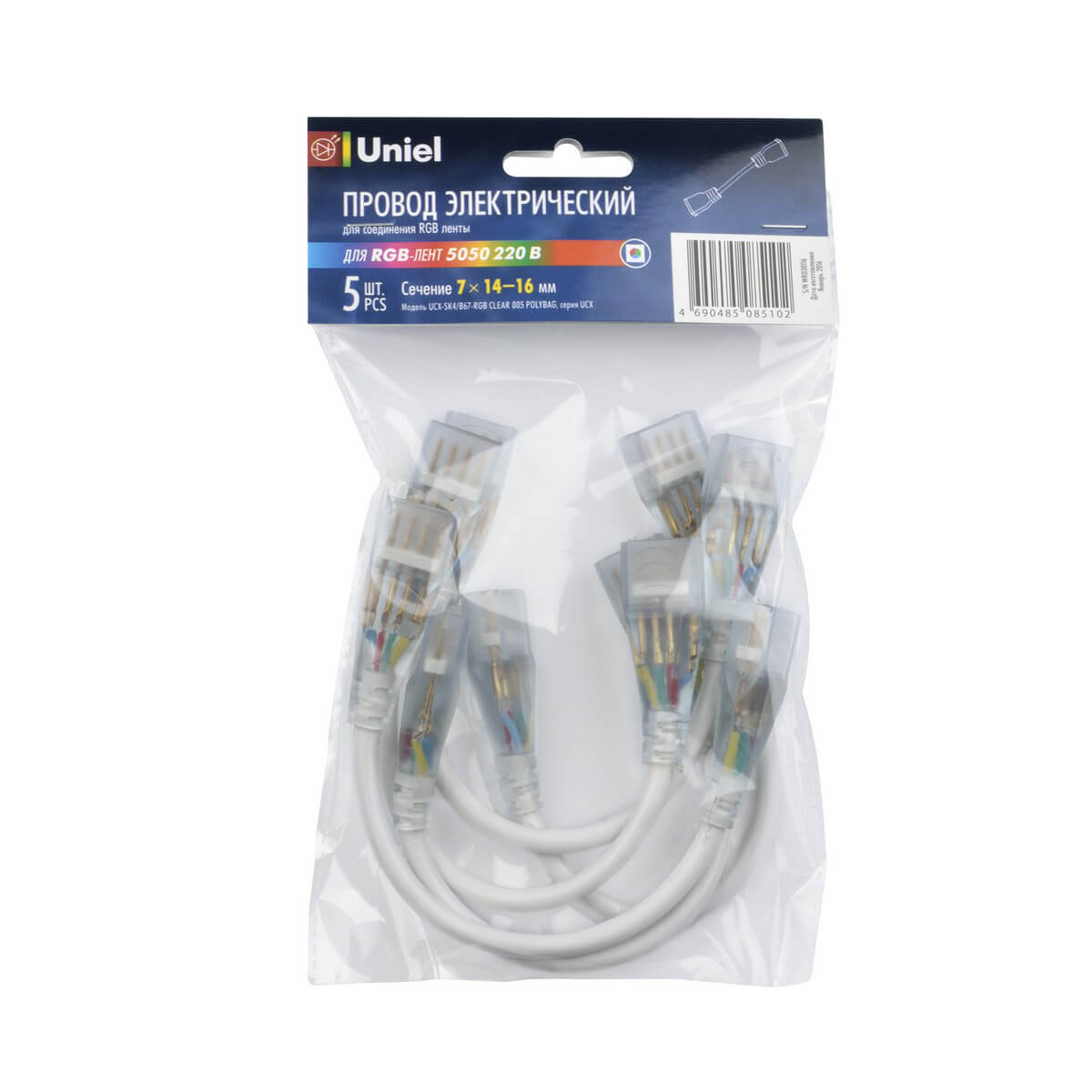 

Набор коннекторов Uniel UCX-SK4/B67-RGB Clear 005 Polybag 10832, Прозрачный, UCX-SK4/B67-RGB Clear 005 Polybag UCX