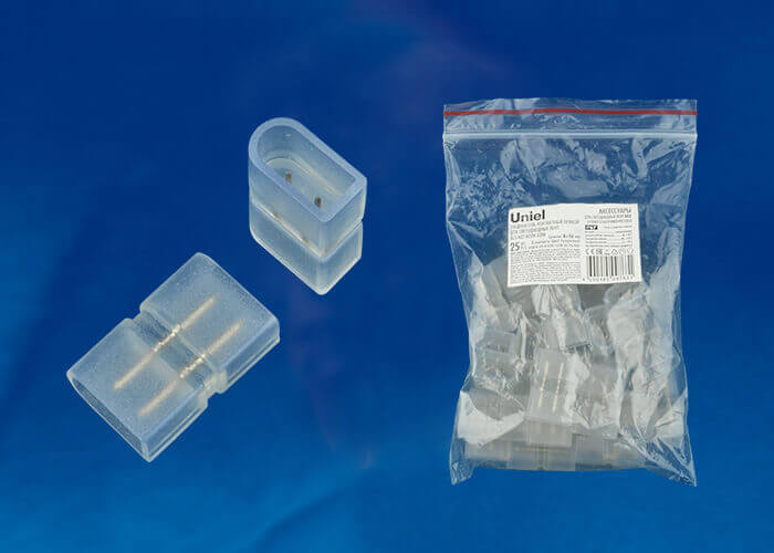 

Соединение прямое для светодиодной ленты (UL-00002929) Uniel UTC-K-12/N21 Clear 025 Polybag