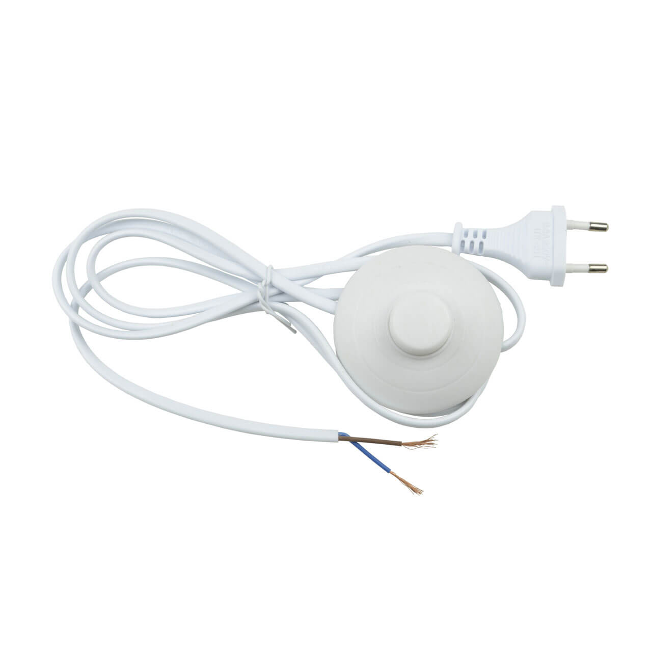   ВамСвет Шнур сетевой с вилкой и выключателем Uniel UCX-C20/02A-170 White UL-00004434