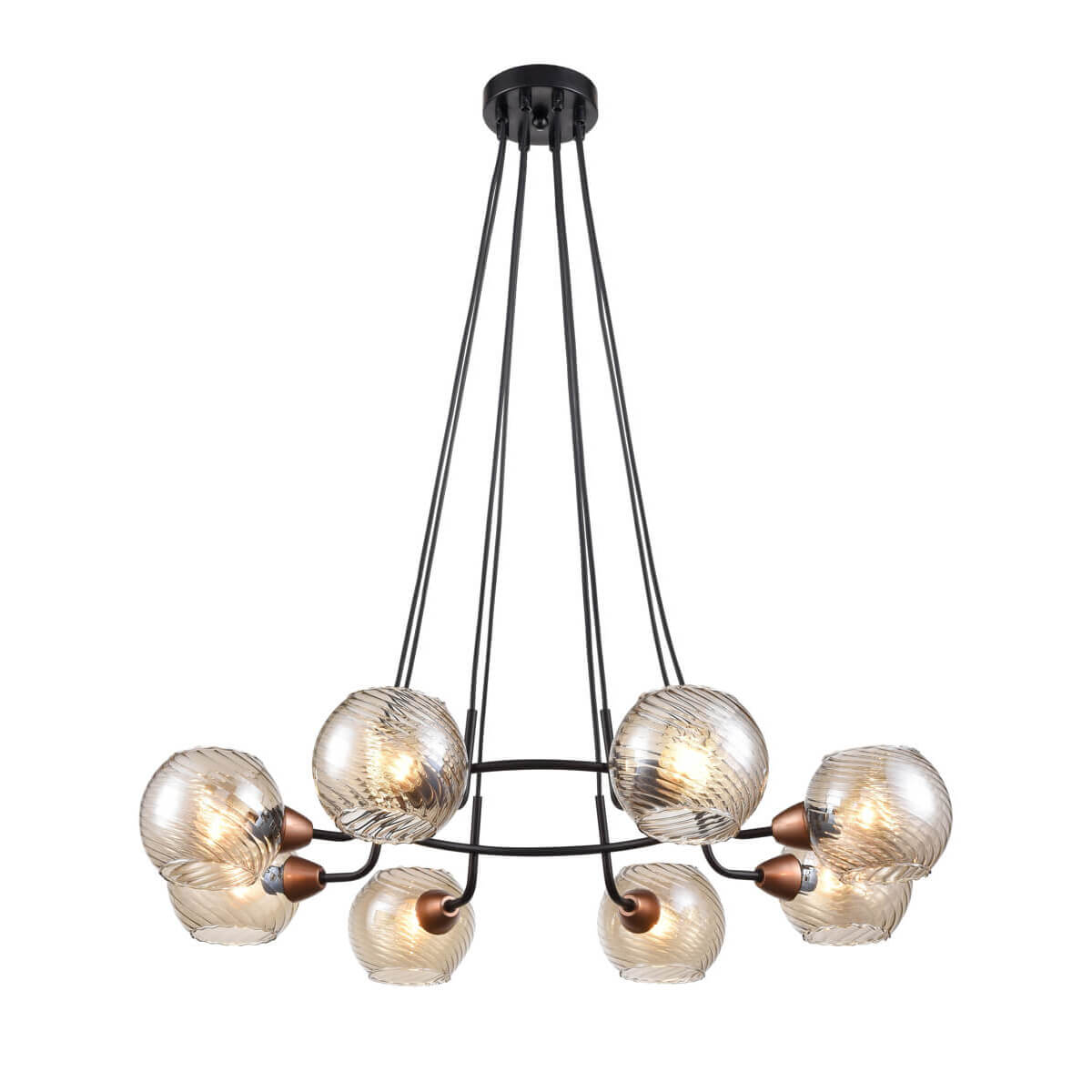 

Подвесная люстра Vele Luce Imelda VL5832P08, Черный, VL5832P08 Imelda