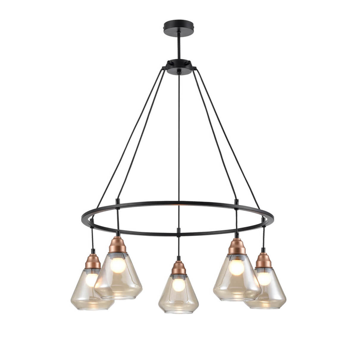 

Подвесная люстра Vele Luce Norina VL5842P05, Черный, VL5842P05 Norina