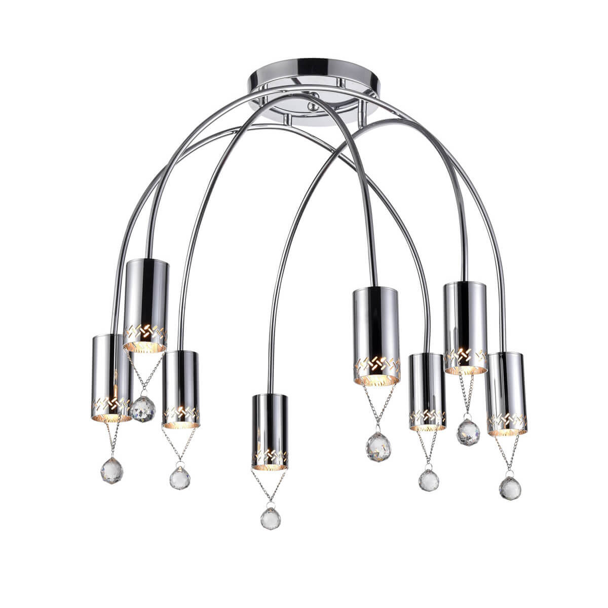 

Потолочная люстра Vele Luce Pioggia VL4283L08, Хром, VL4283L08 Pioggia