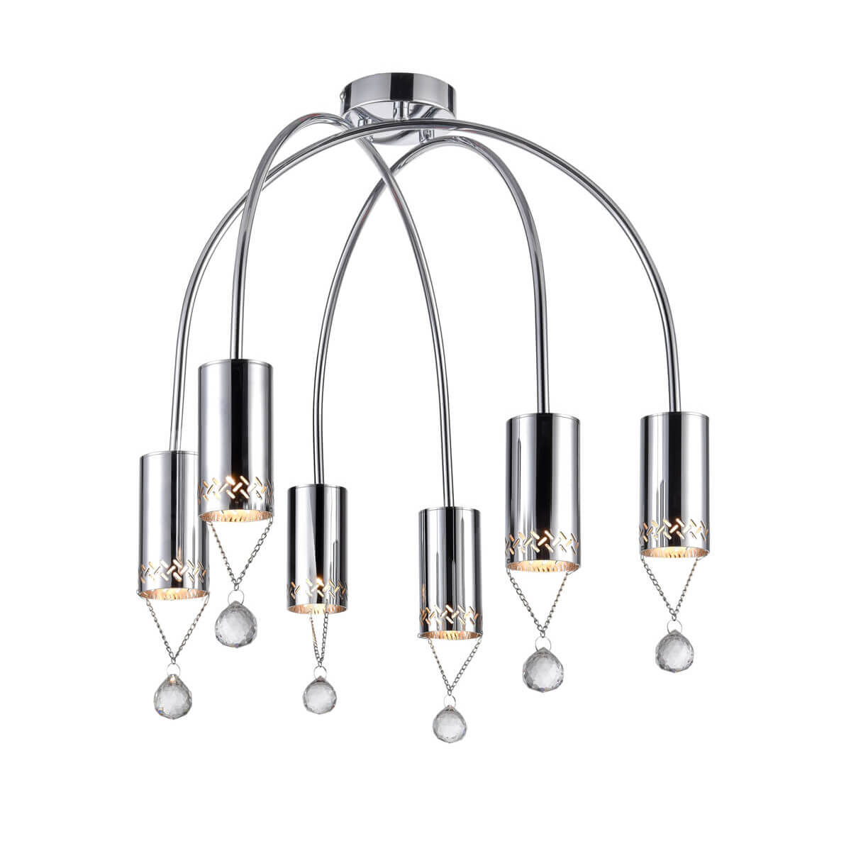 

Потолочная люстра Vele Luce Pioggia VL4283L06, Хром, VL4283L06 Pioggia