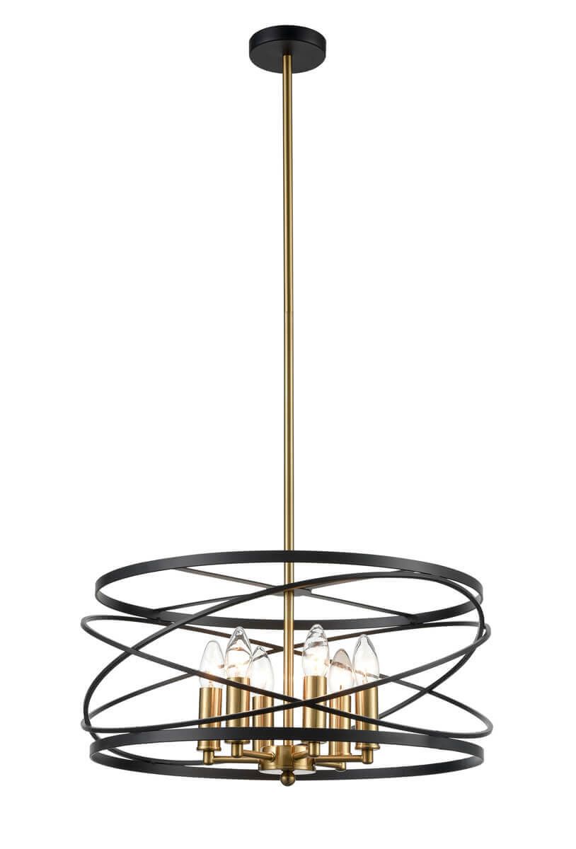 

Подвесная люстра Vele Luce Florence VL5092P06, Черный, VL5092P06 Florence