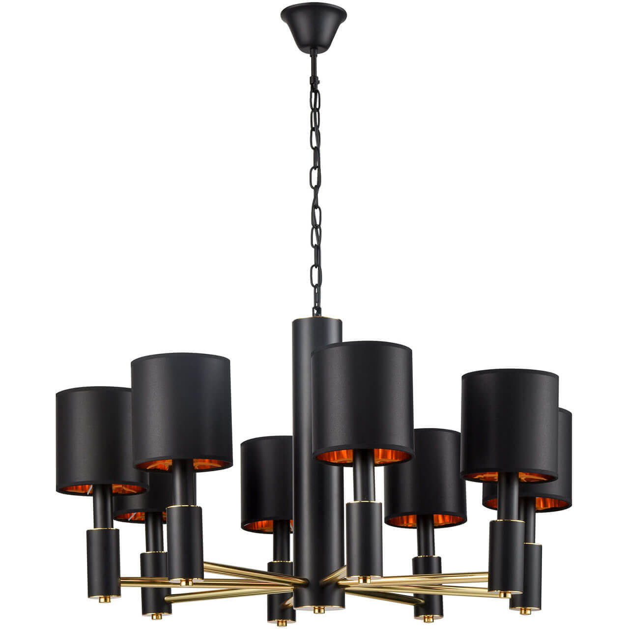 

Люстра Vele Luce, Черный, VL1804L08 Castello