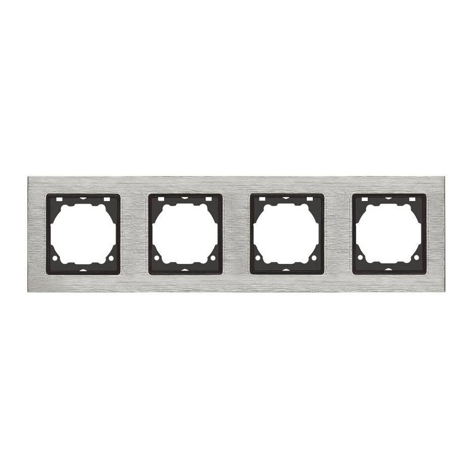 

Рамка 4-постовая Vesta-Electric Exclusive Silver Metallic серебро FRM050401STA, FRM050401STA Silver Metallic