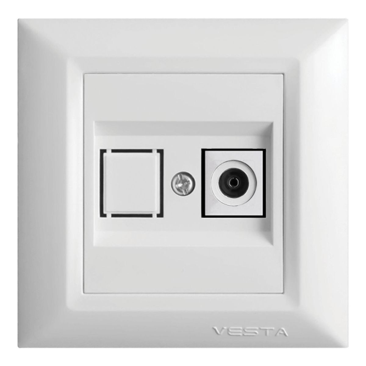 

Розетка TV Vesta-Electric Roma белый FRZTV010101BEL, FRZTV010101BEL Roma