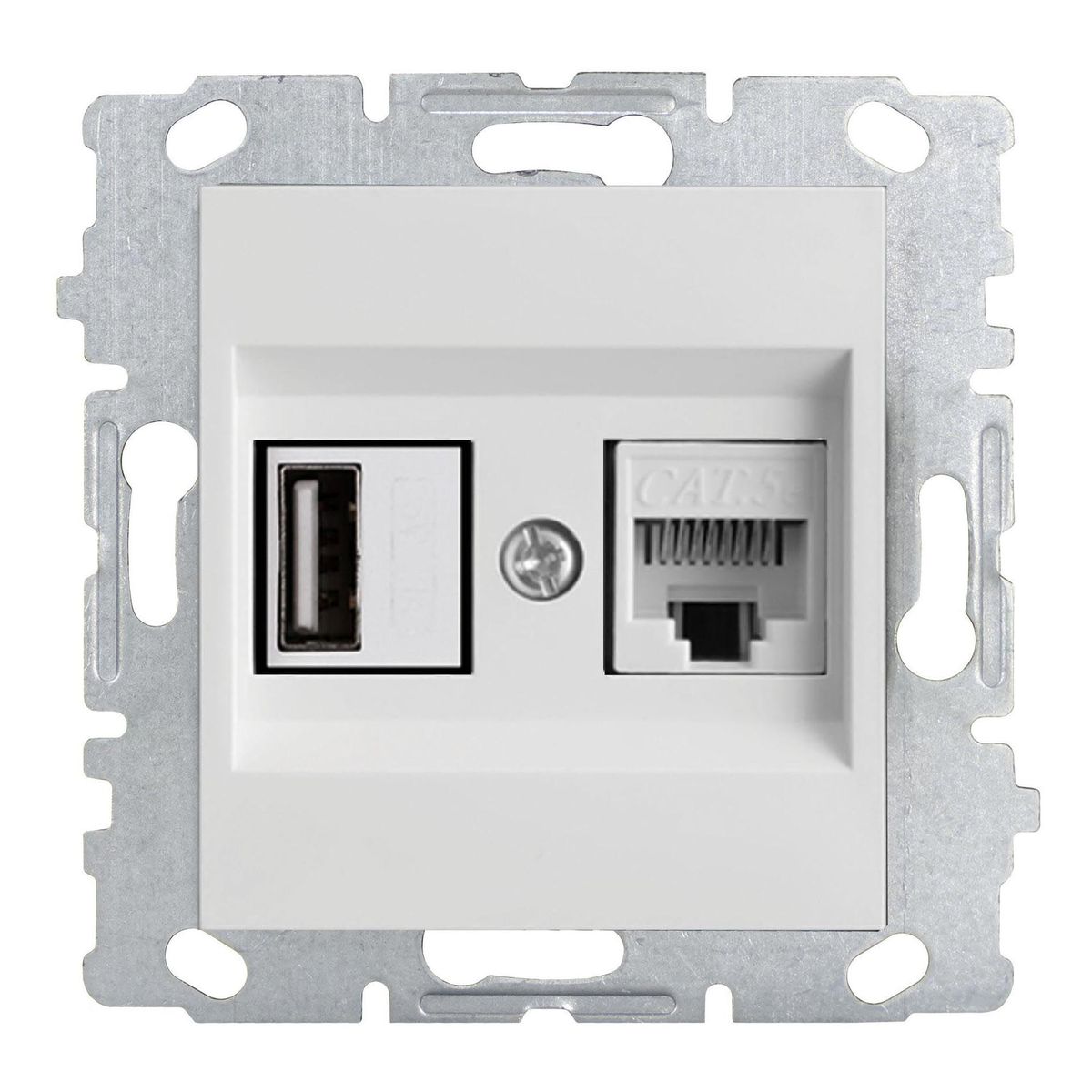 

Розетка LAN/USB Vesta-Electric Roma белый FRZ00050502BEL, FRZ00050502BEL Roma