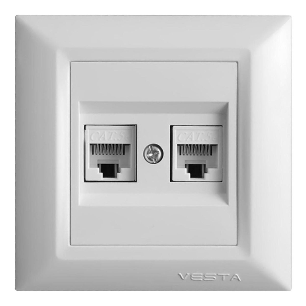 

Розетка 2xLAN Vesta-Electric Roma белый FRZCW010102BEL, FRZCW010102BEL Roma
