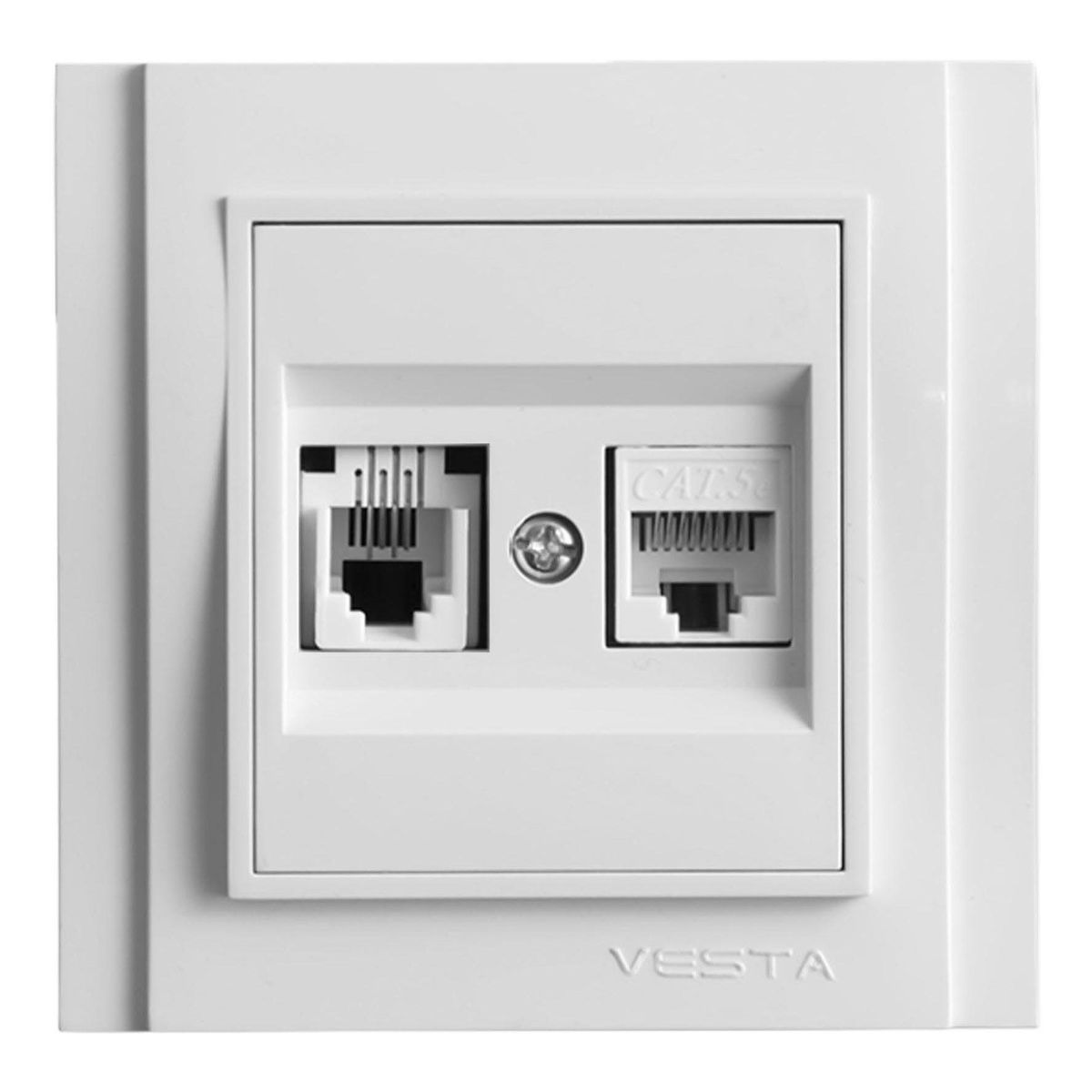 

Розетка LAN/телефонная Vesta-Electric Verona белый FRZ00020104BEL, FRZ00020104BEL Verona