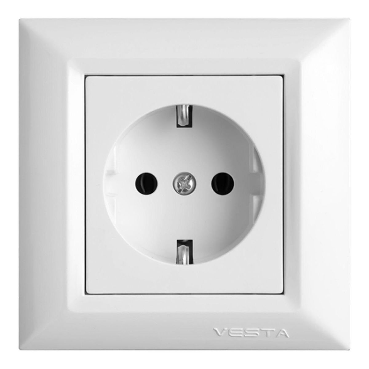 

Розетка 2P+E Vesta-Electric Roma белый FRZ00010101BEL, FRZ00010101BEL Roma