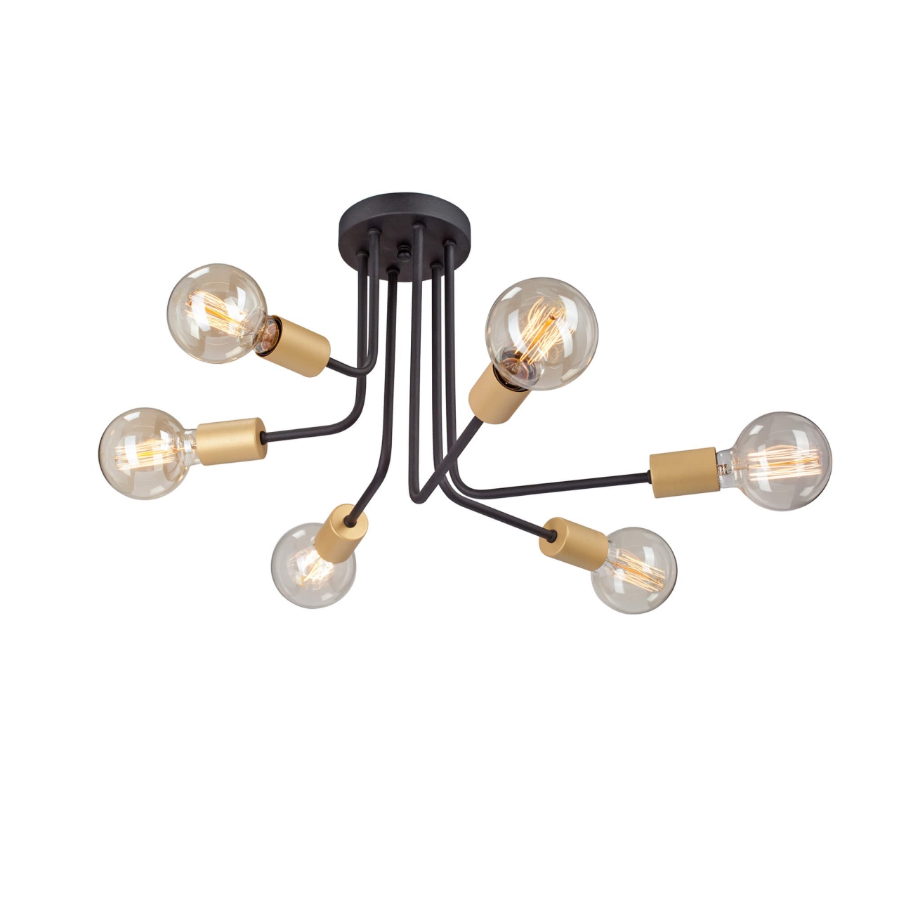 

Потолочная люстра Vitaluce V4957-1/6PL, Черный, V4957-1/6PL
