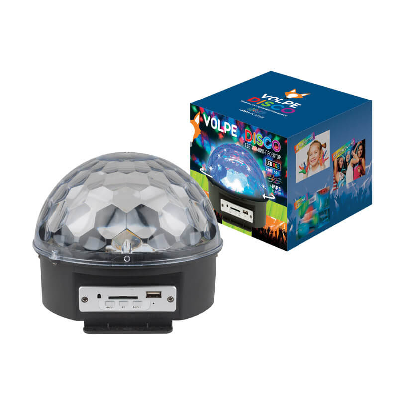 

Светодиодный светильник-проектор (UL-00000301) Volpe Disco ULI-Q330 8W/RGB BLACK