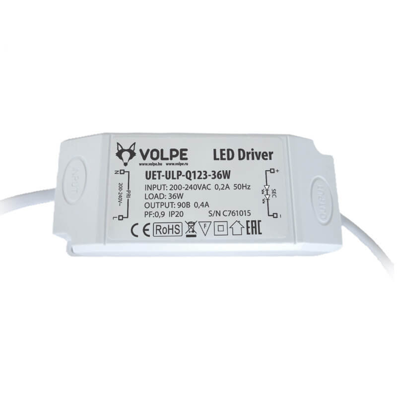 

Драйвер Volpe, Белый, UET-ULP-Q123-36W UET-ULP