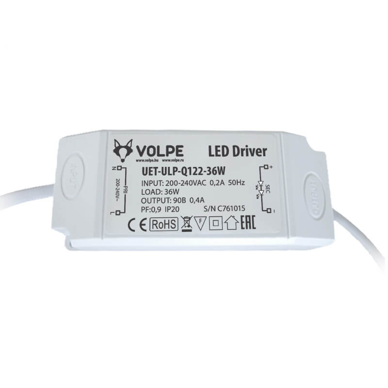 

Драйвер Volpe, Белый, UET-ULP-Q122-36W UET-ULP