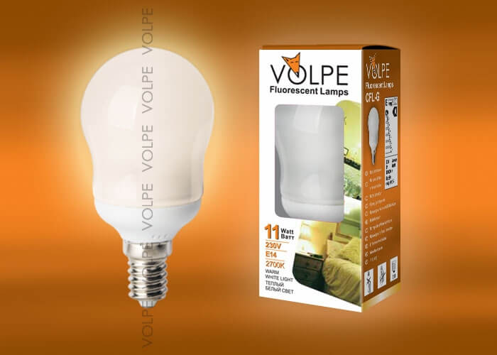 

Лампа энергосберегающая Volpe E14 11W 2700K матовая CFL-G 45 220-240V 11W E14 2700K 03643, Матовый, CFL-G 45 220-240V 11W E14 2700K CFL-G