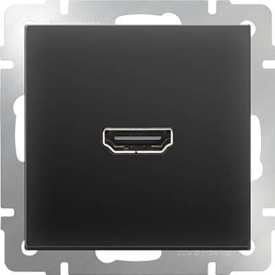 

Розетка HDMI черная матовая WL08-60-11 4690389097522