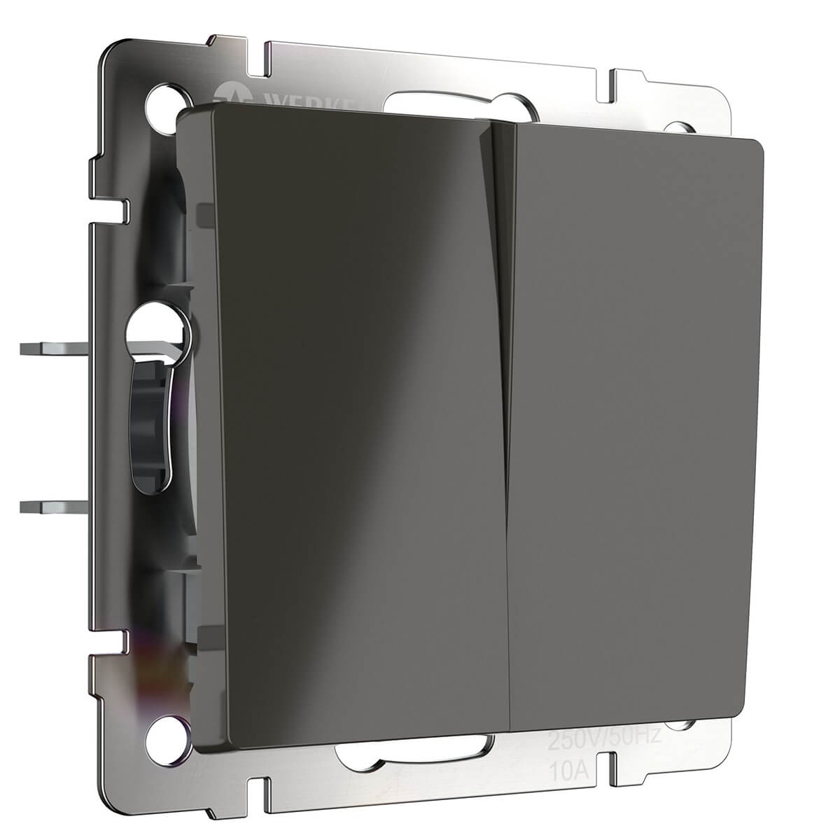 

Выключатель Werkel двухклавишный проходной серо-коричневый WL07-SW-2G-2W 4690389086694, 4690389086694 Серо-коричневый