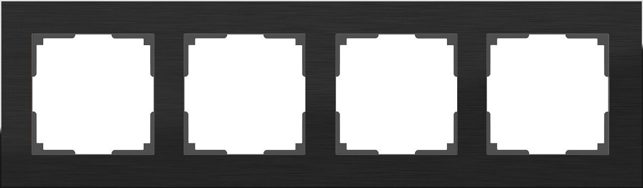 

Рамка Werkel, Черный, 4690389110474 Aluminium Black